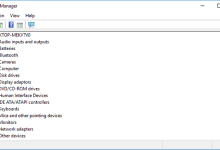 Ilustrasi Device Manager dalam sistem operasi mengelola perangkat keras dan driver.
