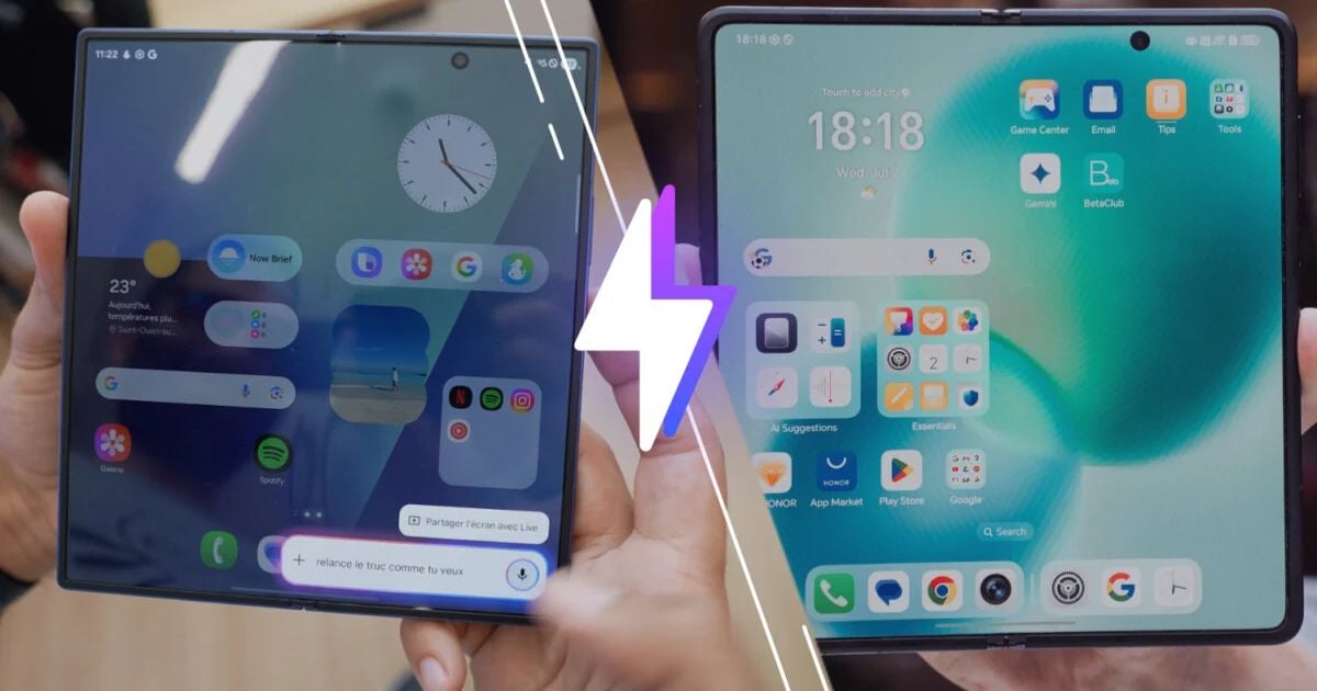 Layar Galaxy Z Fold7 vs Honor Magic V5