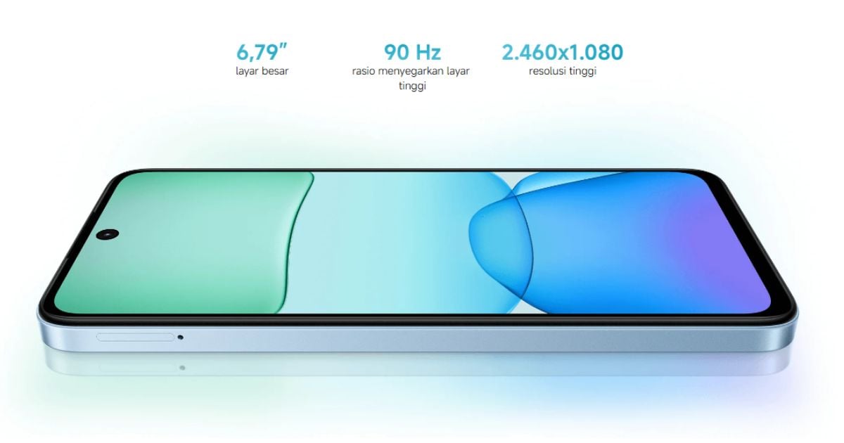 Layar desain Redmi 13X