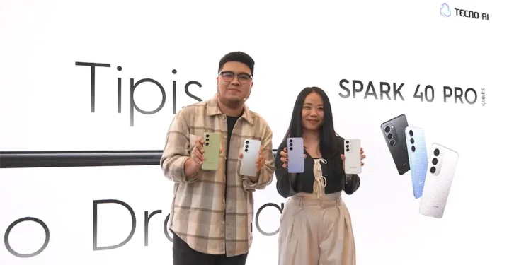 Tipis Banget! Tecno Spark 40 Pro Resmi Masuk Pasar Indonesia, Hanya 3 Jutaan!